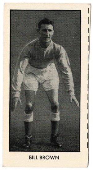 Thomson (D.C.) - 'World Cup Footballers (Adventure)' (1958) - Card #15 - Bill Brown (Dundee)