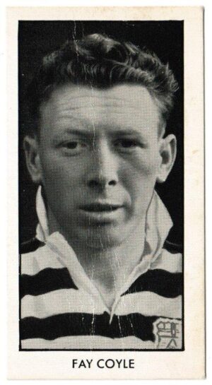 Thomson (D.C.) - 'World Cup Footballers (Rover)' (1958) - Card #12 - Fay Coyle (Derry City)