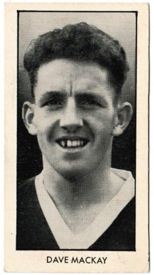 Thomson (D.C.) - 'World Cup Footballers (Wizard)' (1958) - Card #3 - Dave Mackay (Hearts)