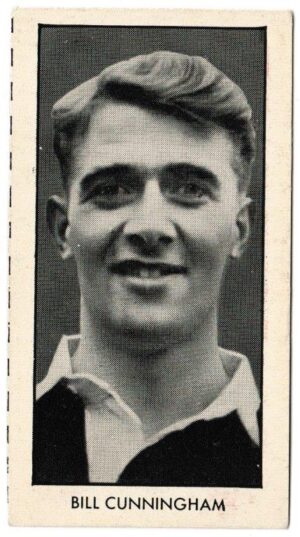 Thomson (D.C.) - 'World Cup Footballers (Wizard)' (1958) - Card #4 - Bill Cunningham (Leicester City)