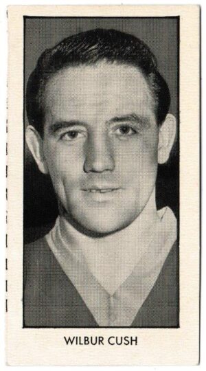 Thomson (D.C.) - 'World Cup Footballers (Wizard)' (1958) - Card #8 - Wilbur Cush (Leeds United)