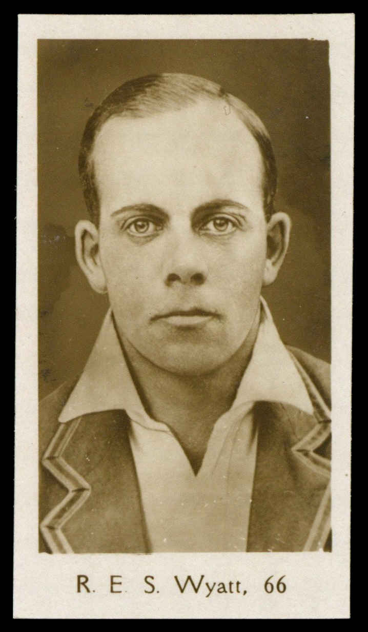 De Beukelaer - 'All Sports' #66 - R.E.S. Wyatt (Cricket) (1932) De Beukelaer - 'All Sports' #66 - R.E.S. Wyatt (Cricket) (1932)