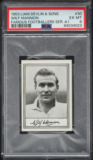 Devlin (Liam) - 'Famous Footballers A.1 (Wide)' (1953) - W. Mannion (Middlesbrough) **PSA6**