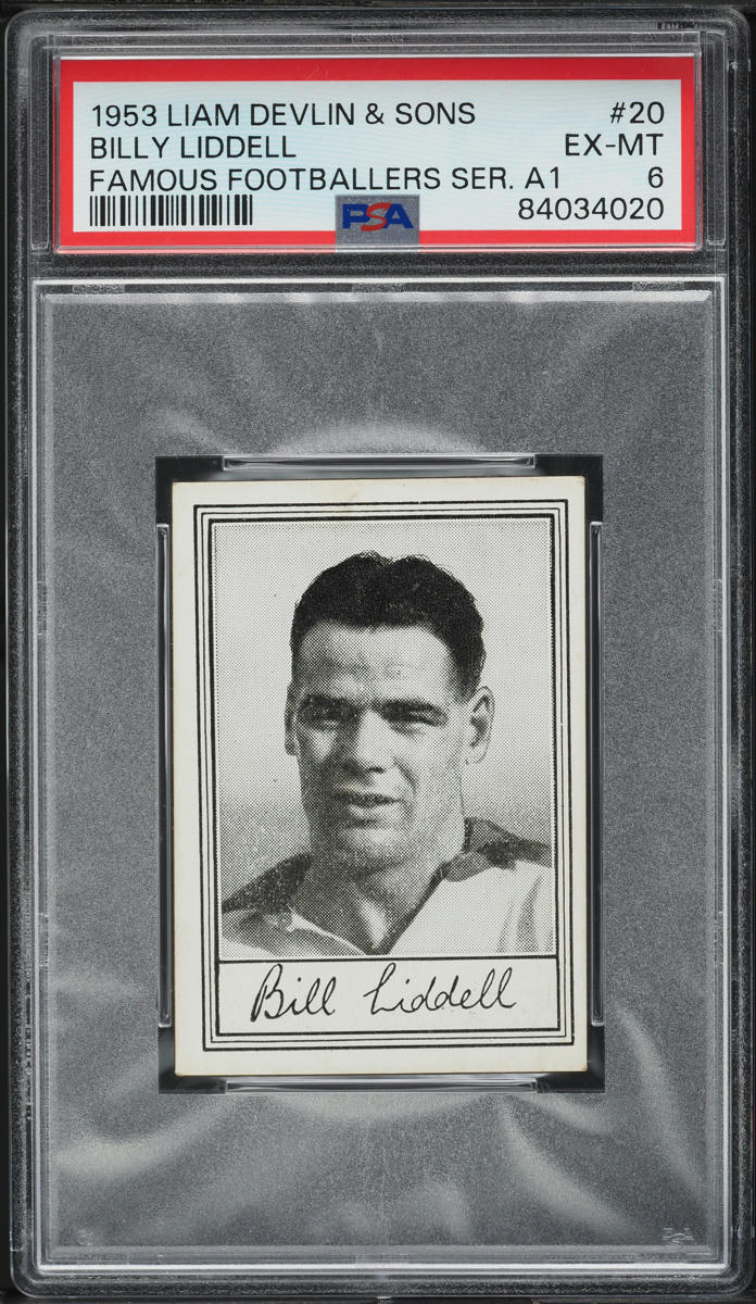 Devlin (Liam) - 'Famous Footballers A.1 (Wide)' (1953) - Billy Liddell (Liverpool) **PSA6** Devlin (Liam) - 'Famous Footballers A.1 (Wide)' (1953) - Billy Liddell (Liverpool) **PSA6**
