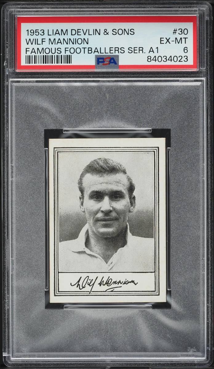 Devlin (Liam) - 'Famous Footballers A.1 (Wide)' (1953) - W. Mannion (Middlesbrough) **PSA6** Devlin (Liam) - 'Famous Footballers A.1 (Wide)' (1953) - W. Mannion (Middlesbrough) **PSA6**