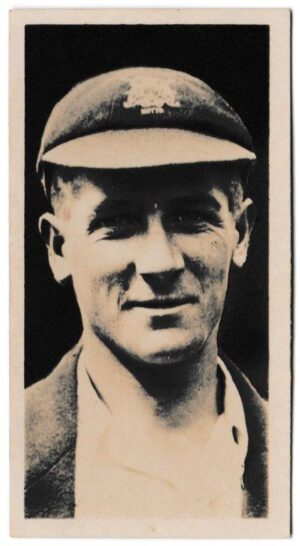 Drapkin & Co - 'Australian and English Cricketers' (1928) - Card #18 - H. Larwood (Notts)