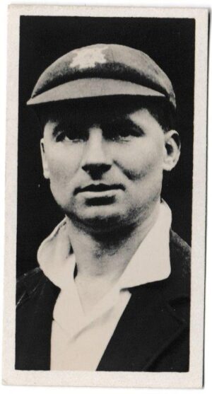 Drapkin & Co - 'Australian and English Cricketers' (1928) - Card #28 - S. Staples (Notts)
