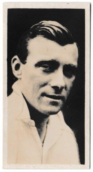 Drapkin & Co - 'Australian and English Cricketers' (1928) - Card #9 - C. Hallows (Lancashire)