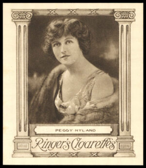 Edwards Ringer & Biggs - 'Cinema Stars (L)' - Peggy Hyland (1923) Edwards Ringer & Biggs - 'Cinema Stars (L)' - Peggy Hyland (1923)