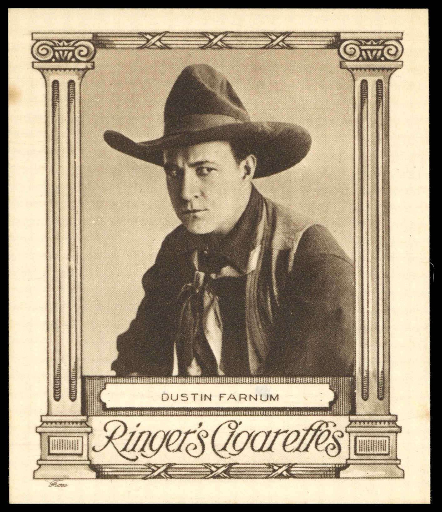Edwards Ringer & Biggs - 'Cinema Stars (L)' - Dustin Farnum (1923) Edwards Ringer & Biggs - 'Cinema Stars (L)' - Dustin Farnum (1923)