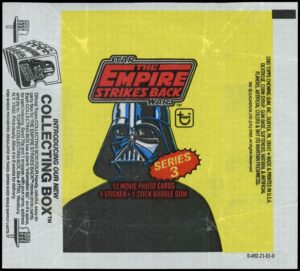 Topps (UK) - 'Star Wars Empire Strikes Back Wrapper 1980 Series 3 Variant 1' (1980) Topps (UK) - 'Star Wars Empire Strikes Back Wrapper 1980 Series 3 Variant 1' (1980)