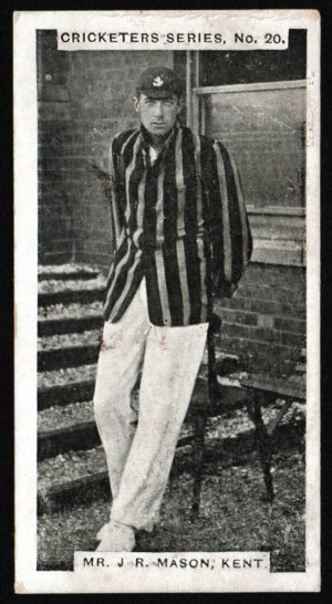 Faulkner (W&F) - 'Cricketers Series Card #20 - J.R. Mason (Kent)