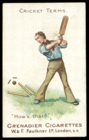 Faulkner - 'Sporting Terms - Cricket' (1899) - "How's That?"