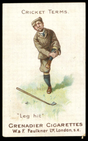 Faulkner - 'Sporting Terms - Cricket' (1899) - "Leg Hit"