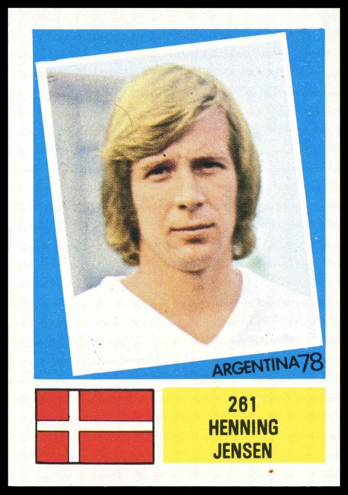 F.K.S. - 'Argentina 78' #261 Henning Jensen (Denmark) (1978) F.K.S. - 'Argentina 78' #261 Henning Jensen (Denmark) (1978)