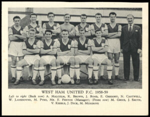 Fleetway - 'Football Teams 1958-59 (Tiger)' (1958) - West Ham United