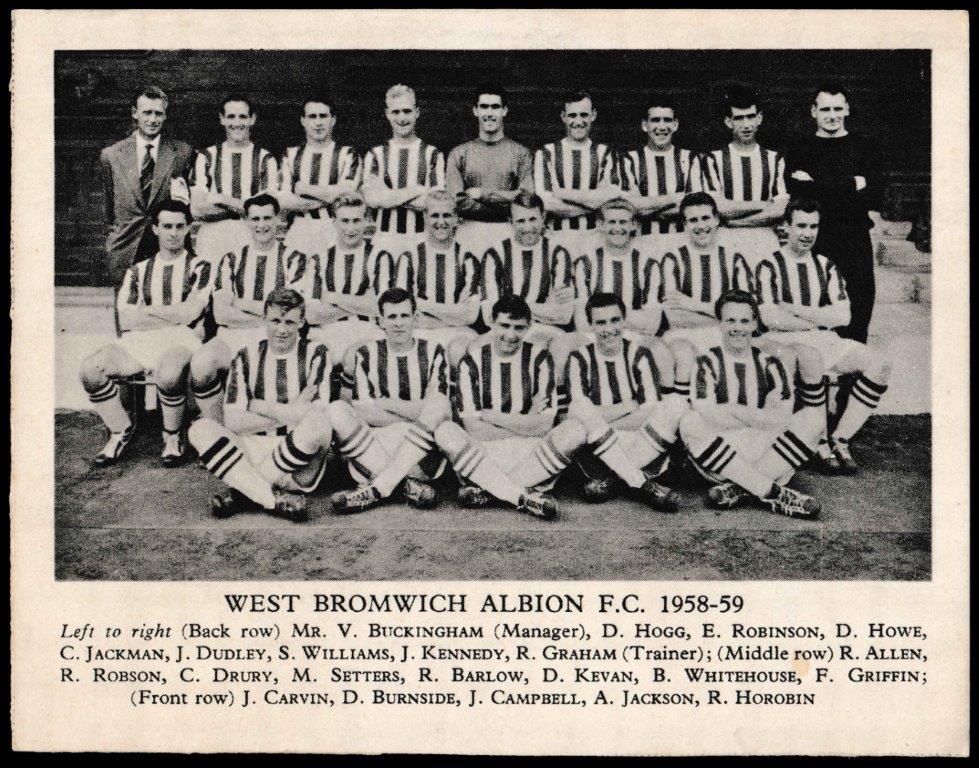Fleetway - 'Football Teams 1958-59 (Lion)' - West Bromwich Albion Fleetway - 'Football Teams 1958-59 (Lion)' - West Bromwich Albion