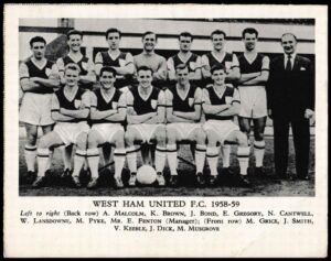 Fleetway - 'Football Teams 1958-59 (Tiger)' - West Ham United