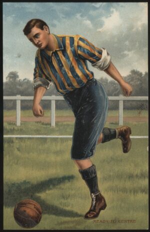 MiSCH & Cos - 'Ready to Centre The Footballers Series No.445 29514' (c1910's) - Unused Football Postcard