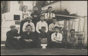 Real Photo - 'SS Beechburn Football Team' (1906) - Unused Football Postcard