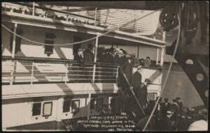 ZAK - 'Arrival of British Isles Rugby Team in NZ' (1908) - Unused Rugby Postcard