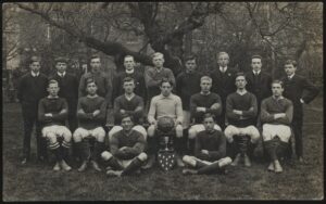 Real Photo - 'SMU Team 1909-1910' (1910) - Unused Football Postcard