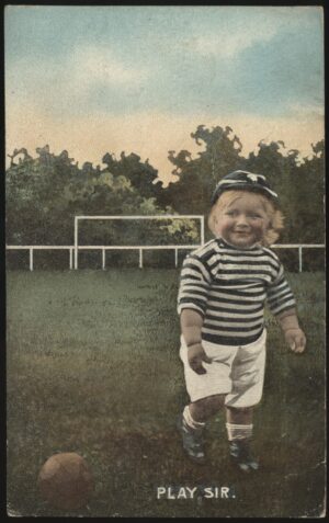 Dainty Series - 'Play Sir' (1910) - Used Football Postcard