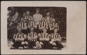 Real Photo - 'East Suffolk Regiment Football Team' (1909) - Unused Postcard