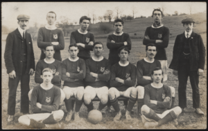Real Photo - 'St Peters Football Club' (1909) - Used Postcard
