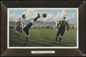 B.B. London Series E41 - 'A Back Clearing - 1908 FA Cup Final Wolves v Newcastle' (1908) - Unused Postcard