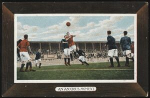 B.B. London Series E41 - 'An Anxious Moment - 1908 FA Charity Shield Manchester United v QPR' (1908) - Unused Postcard