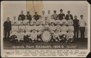 Rapid Photo - 'Queen's Park Rangers 1908-9 Team Photo (Small Tear)' (1908) - Unused Postcard