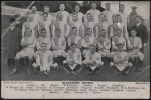 R.Scott & Co - 'Blackburn Rovers 1908-9 Team Photo' (c1908) - Unused Postcard