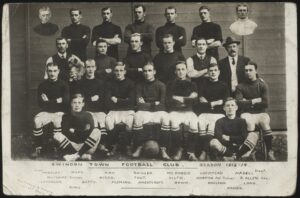 Real Photo - 'Swindon Town FC 1913-14 Team Photo' (1913) - Unused Postcard