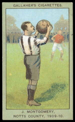 Gallaher - 'Association Football Club Colours (Brown)' - J. Montgomery (Notts County) (1910)