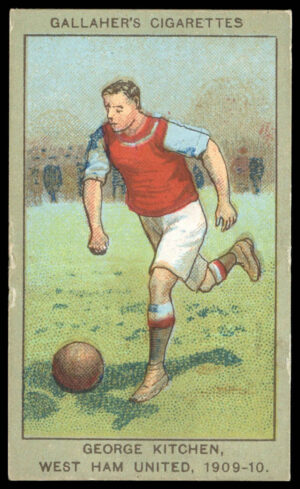 Gallaher - 'Association Football Club Colours (Brown)' - George Kitchen (West Ham) (1910)