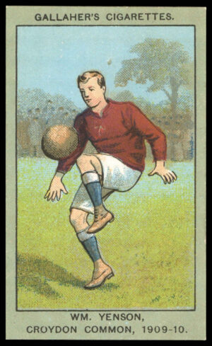 Gallaher - 'Association Football Club Colours (Brown)' - Wm. Yenson (Croydon Common) (1910)