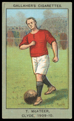 Gallaher - 'Association Football Club Colours (Brown)' - T. McAteer (Clyde) (1910)