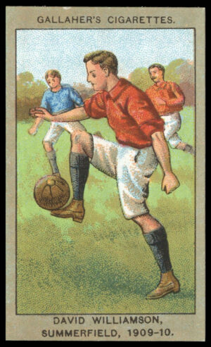 Gallaher - 'Association Football Club Colours (Brown)' - David Williamson (Summerfield) (1910)