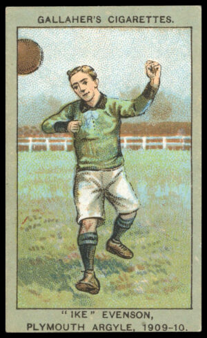 Gallaher - 'Association Football Club Colours (Brown)' - Ike Evenson (Plymouth Argyle) (1910)