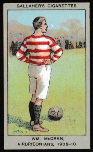 Gallaher - 'Association Football Club Colours' (1910) - Wm. McGran (Aidrie)