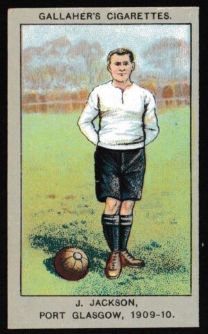 Gallaher - 'Association Football Club Colours' (1910) - J. Jackson (Port Glasgow) Gallaher - 'Association Football Club Colours' (1910) - J. Jackson (Port Glasgow)