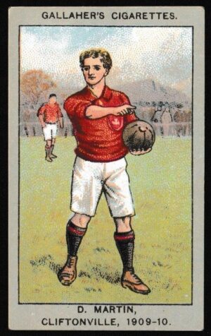 Gallaher - 'Association Football Club Colours' (1910) - D. Martin (Cliftonville) Gallaher - 'Association Football Club Colours' (1910) - D. Martin (Cliftonville)