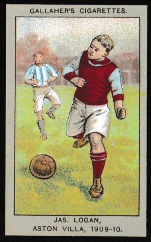 Gallaher - 'Association Football Club Colours' (1910) - Jas. Logan (Aston Villa)