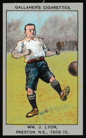 Gallaher - 'Association Football Club Colours' (1910) - Wm. J. Lyon (Preston N.E.)
