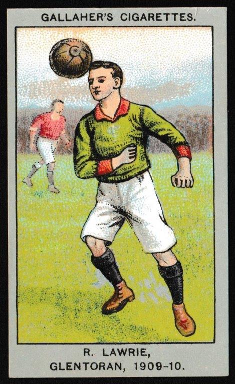Gallaher - 'Association Football Club Colours' (1910) - R. Lawrie (Glentoran) Gallaher - 'Association Football Club Colours' (1910) - R. Lawrie (Glentoran)