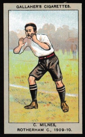 Gallaher - 'Association Football Club Colours' (1910) - C. Milnes (Rotherham)