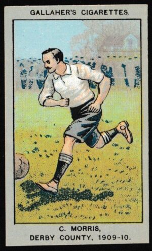 Gallaher - 'Association Football Club Colours' (1910) - C. Morris (Derby County) Gallaher - 'Association Football Club Colours' (1910) - C. Morris (Derby County)