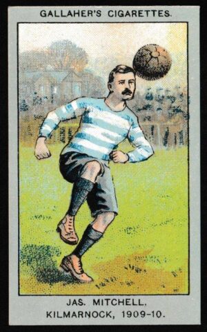 Gallaher - 'Association Football Club Colours' (1910) - Jas. Mitchell (Kilmarnock) Gallaher - 'Association Football Club Colours' (1910) - Jas. Mitchell (Kilmarnock)