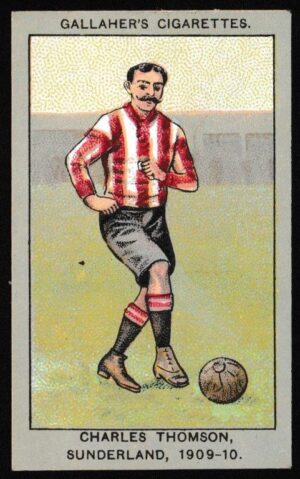 Gallaher - 'Association Football Club Colours' (1910) - Charles Thomson (Sunderland)
